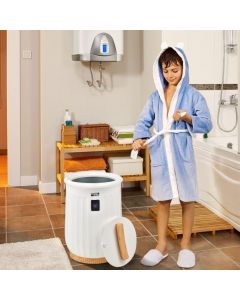 Luxury Bucket Towel Warmer with LED Display Timer and Handle