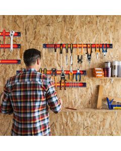 Set of 6 Magnetic Tool Strip Holder with Mounting Screws