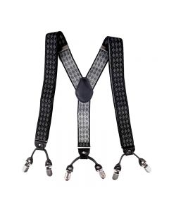 Business Men Adult Suspenders Clip Refined Non-slip Shoulder Straps - Prismatic