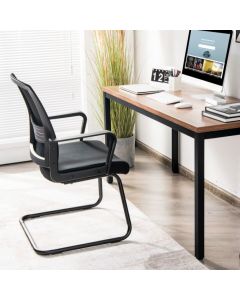 Mid-Back Mesh Meeting Office Chair with Adjustable Lumbar Support