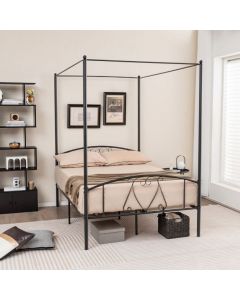 Double Size Metal Canopy Bed Frame