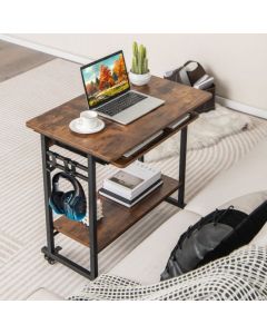 Mobile Laptop Desk with Pull-out Keyboard Tray