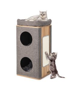 Modern Barrel-Shaped Cat Condo Furniture for Indoor Cats