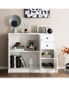 Modern Buffet Sideboard with 2 Pull-out Drawers and 3 Doors