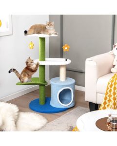 4-Tier Modern Cat Tree Tower for Indoor Cats