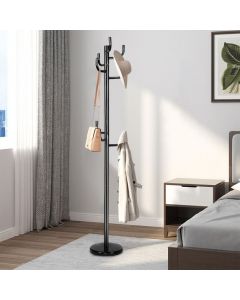 Modern Coat Stand Hanger with 8 Hooks for Home Office Entryway