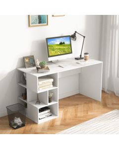 Modern Computer Desk with Storage Shelves and Anti-Tipping Kits