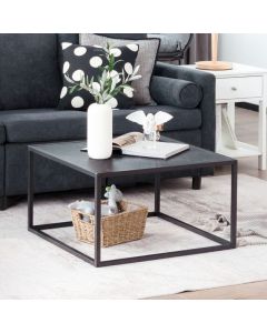 Modern Square Leisure Coffee Table with Faux Marble Tabletop