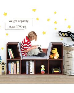 Modern Storage Organizer Cabinet with Seat Cushion