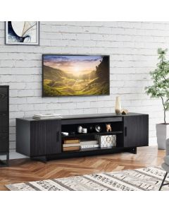 Mid Century Modern Wood Universal Stand for TV up to 65 Inch
