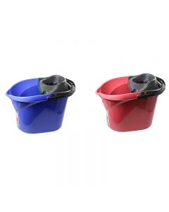 Plastic Mop Bucket for Kitchen Bathroom Household Use 13 Litre - Random Colours