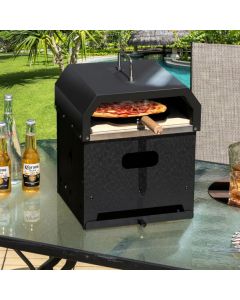 4-in-1 Multipurpose Outdoor Pizza Oven with Pizza Stone