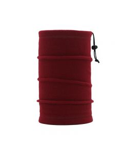 Polar Fleece Thermal Bandana Cycling Winter Face Masks Snood Scarf Neck Tube Warmers - Wine Red