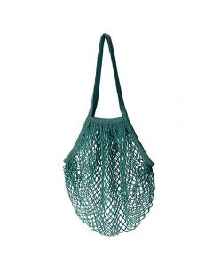 Mesh Net Bag String Shopping Bag Reusable Fruit Vegetables Storage Handbag - Green