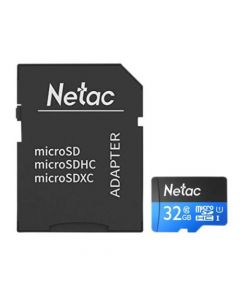 Netac P500 32GB MicroSDHC Card with SD Adapter