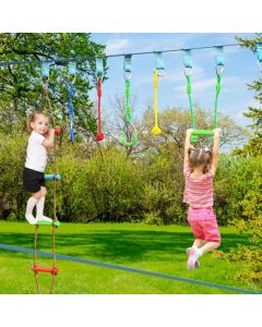 Ninja Slackline Set for Kids with Swing and Arm Trainer