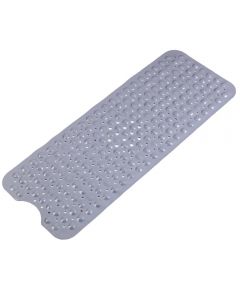 Non Slip Shower Mat Strong Suction Anti-Mold Rubber Mat 40x100cm - Grey
