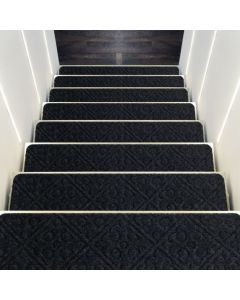Non-Slip Stair Mats with Reusable Adhesive
