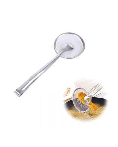2-in-1 Oil-Frying Filter Clip Reusable Stainless Steel Colander Sieve with Clip