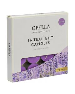 16 pcs/Pack Opella Tealight Candles 8 Hour Long Burn
