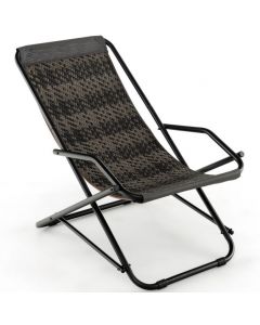 Outdoor Sling Chair with Armrests