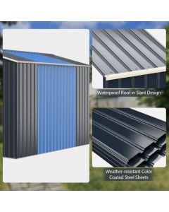 Outdoor Storage Shed Extension Kit for 195 cm Shed Width