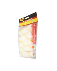 6 Pack Small Paint Rollers Household DIY Rollers 10cm with Handle