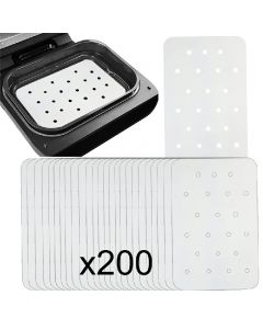200X Disposable Paper Air Fryer Liners - White