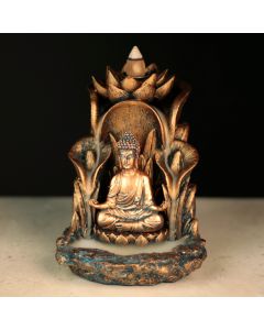 Backflow Incense Burner - Lotus Thai Buddha