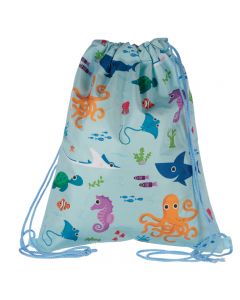 Handy Drawstring Bag  Fun Sealife Design