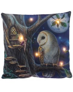 Decorative LED Cushion  Lisa Parker Fairy Tales Owl and Fairy