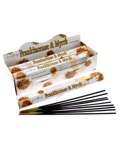Stamford Hex Incense Sticks - Frankincense and Myrrh, x 6 Packs
