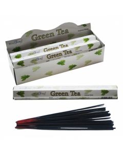 Stamford Hex Incense Sticks - Green Tea, x 6 Packs