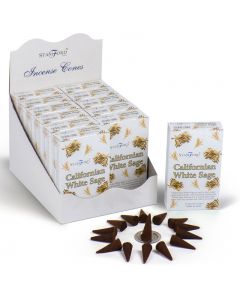 Stamford Hex Incense Cones  Californian White Sage, x 12 Packs