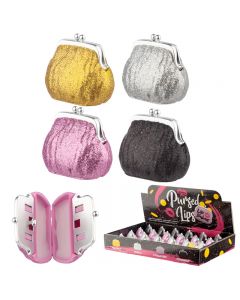 Funky Lip Balm  Glitter Purse Holder