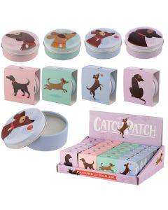 Funky Lip Balm in a Tin  Catch Patch Dog Design