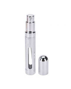 12ml Perfume Atomizer Atomiser Spray Bottle Pump Travel Refillable Scent - Silver