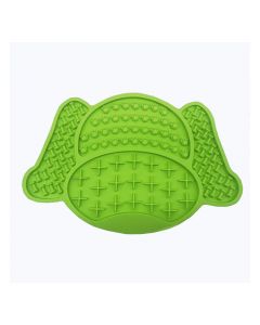Non-Slip Silicone Dog Lick Pad Pet Food Feeder Bowl Puppy Cat Lick Mat Healthy - Green