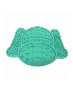 Non-Slip Silicone Dog Lick Pad Pet Food Feeder Bowl Puppy Cat Lick Mat Healthy - Sky Blue