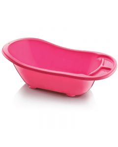 Plastic Baby Bath tub with Drain Plug for 0-12 Months - Random Colour