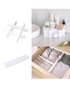 4x 4pcs Adjustable Clapboard Drawer Organizer Divider Partition Storage Wardrobe Plastic Clapboard