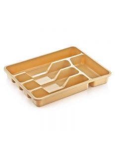 Plastic Cutlery Tray Silverware Organizer for Kitchen - Random Colour