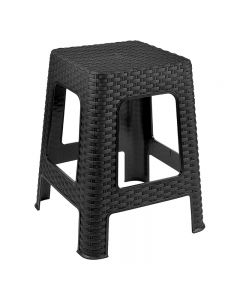 Plastic Rattan Stool Square Stools 28 x 28 x 45 cm - Random Colour