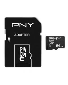 PNY 64GB Performance Plus Micro SDXC Card with SD Adapter