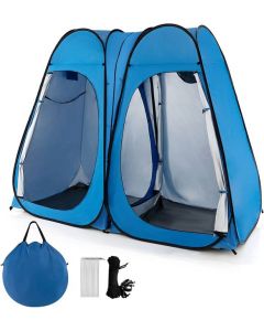 Double-Room Pop Up Shower Tent with Carry Bag