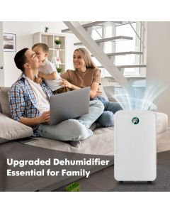 Portable 12L Dehumidifier with 3 Modes and 24H Timer