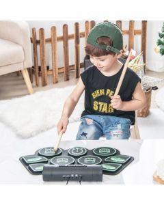 Portable 9 Pads Electric Drum Set with USB and MP3 Port