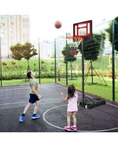 Portable Basketball Stand with Rolling Wheels for Youth