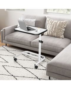 Portable Bedside Table with 9 Level Adjustable Height