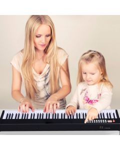 Portable Electronic Keyboard with Full-Size Weighted Keys